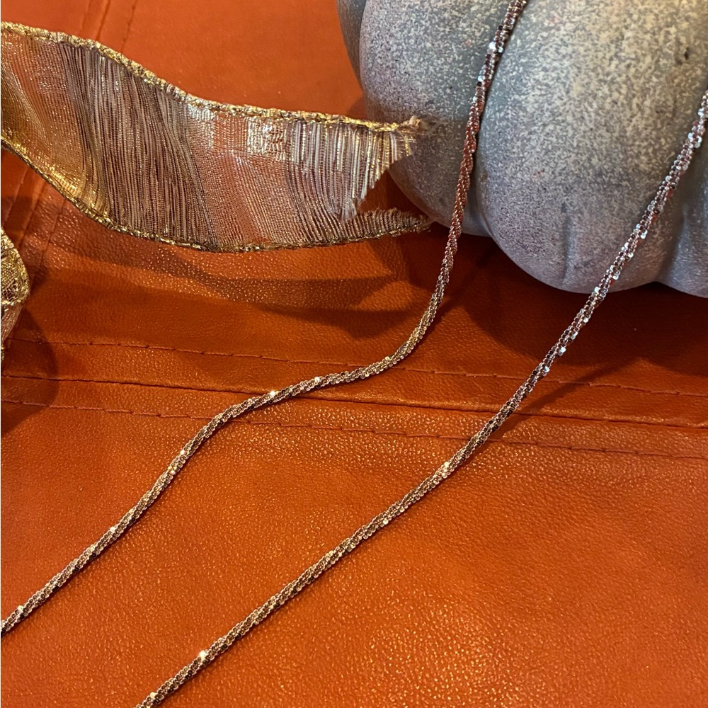 Rose Gold & Sterling Silver Twisted Rope Necklace - Women Jewelry